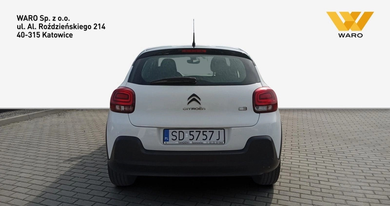 Citroen C3 cena 56900 przebieg: 28500, rok produkcji 2020 z Suchań małe 277